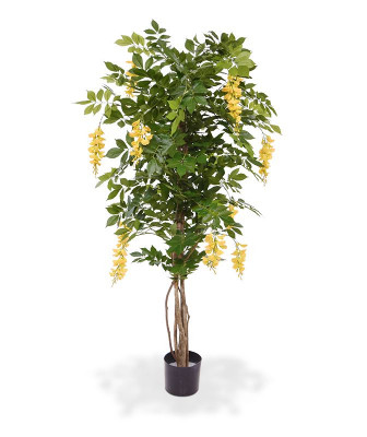 Árvore Wisteria artificial 150 cm amarelo 