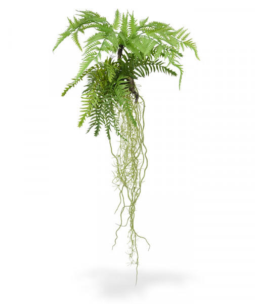 Tillandsia på stjälk, Grön/röd, 32cm, konstgjord växt