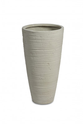 Curved Vase Small - White Washed (⌀40 ↕75)