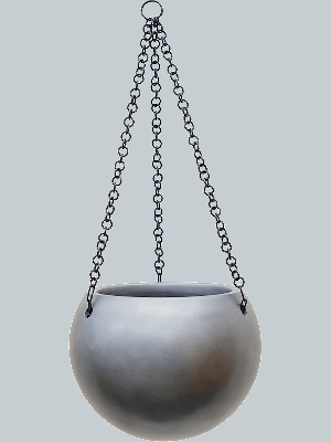 Baq Gradient, Hanging Globe Matt Grey (⌀24 ↕19)