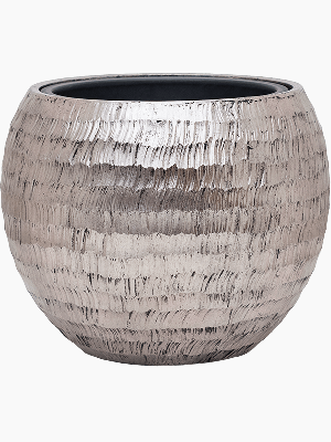 Baq Opus Hammered, Globe silver (with liner) (⌀40 ↕32)