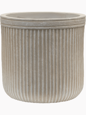 Baq Vertical Rib, Cylinder Beige (⌀23 ↕24)