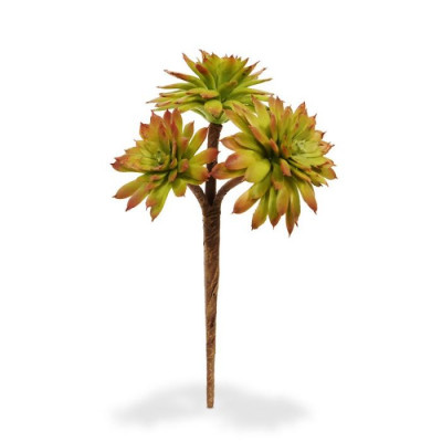 Mini ramo de Echeveria artficial 17 cm vermelho 