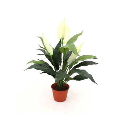 Spathiphyllum artificial 50 cm no pote 