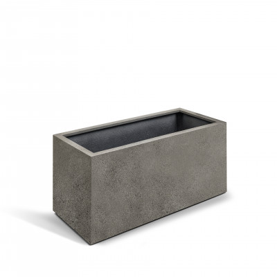 Grigio Box 90 with wheels - Natural Concrete