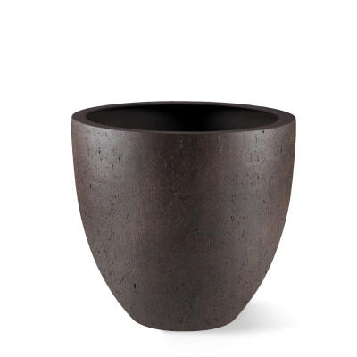 Grigio Egg Pot 32 - Rusty Iron