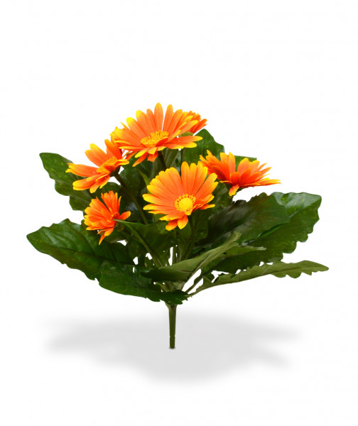 Bouquet Gerbera artificial 30 cm laranja | Comprar planta artificial de  qualidade