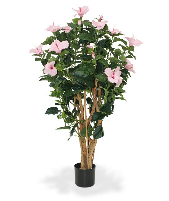 Hibiscus artificial Deluxe 100 cm rosa