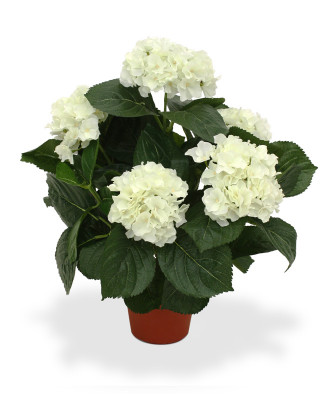 Hydrangea artificial Deluxe 45 cm creme