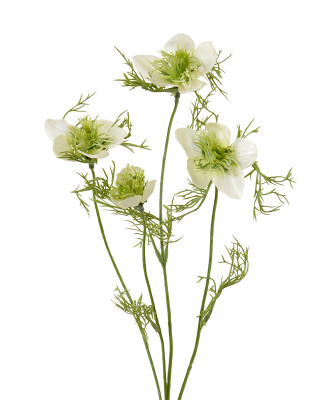 Ramo Nigella artificial 55 cm creme