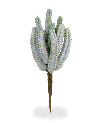 Euphorbia Cactus artificial 25 cm cinzento