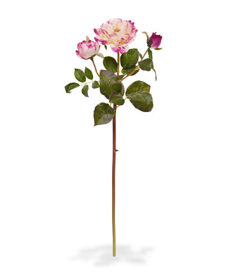 Ramo de rosa Ruffle artificial 50 cm fúcsia